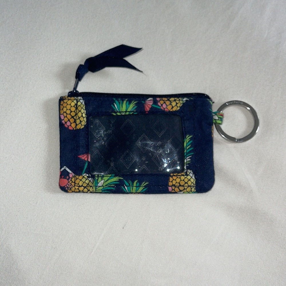 Navy Pineapple Patterned Vera Bradley Wallet - image 2